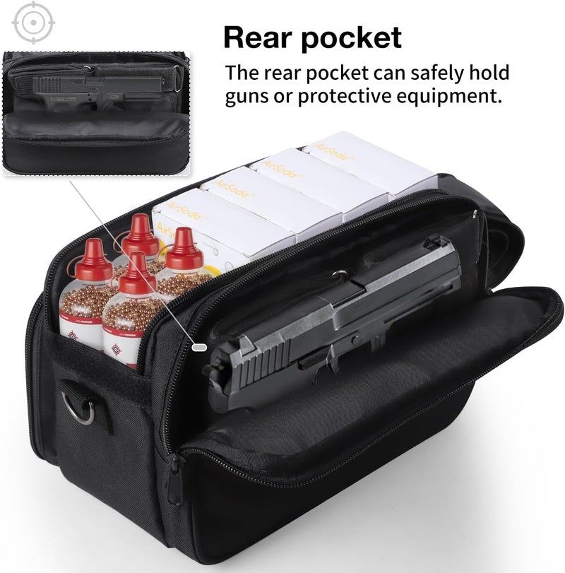 YUMTIM CO2 Cartridges Storage Case Compatible with Crosman, Umarexss, Air Gun Case Perfect for Air Guns CO2 Cartridges 4.5mm Coated BBs Storage and Transportation, Protective Storage Bag, Indoor Outdoor - Image 2